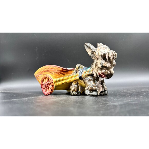 Vintage Donkey With Cart Planter Dish Bowl (C) - Picture 1 of 6